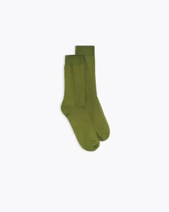 Homecore Accessoires|Accessoires*FINE COTTON LIZARD GREEN SOCKS